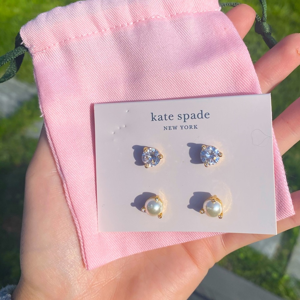KATE SPADE - rise and shine 2 studs earrings set